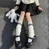 Frauen Socken Winter flauschiger Goth Accessoires Gothic Lolita Strick lange Beine Lady Sock Stylish Legging