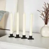 Bougies European Fer Candlestick Restaurant Base de bougies Retro Metal Metal Candlestick Holder Candle