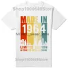 Męskie koszulki wykonane w 1964 r. Limitowana edycja 60 lat bycia niesamowitym tops okrągła szyja krótka moda moda moda casual podstawowe koszulki H240506