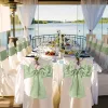 Pads 520Pcs Satin Table Runner for Wedding Sage Green Silk Table Cover Banquet Party Table Runner Fit Rectangle/Round Table