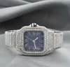 Pass Diamond Tester Custom Luxury Bling Full Diamond Watch VVS Moisanite Hip Hop Iced Out INTALED SEAKER MECHANICAL WESTES