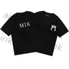 Ontwerper van luxe t-shirt merk T-shirt kleding spraybrief korte mouw voorjaar zomer tij mannen en vrouwen tee tops top tee shirts