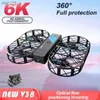 Drones 2024 novo 4drc v38 drone dobrável 6k HD Camera Photography Aerial WiFi Grid Protection Photography RC Aircraft Childrens Toys WX