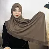 Vêtements ethniques Femmes Hijab Muslim Amira Amira Cap instantanée Malaisie longue écharpe arabe châles arabes turbante
