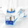 Objets décoratifs Figurines créatives spaceman astronaute flottant liquide liquide fluide fluide bouteille visuelle mouvement visuel 3min chlass minuteur décor à la maison cadeaux t240