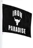 Iron Paradise Flags 3x5ft Sports Club Outdoor Intérieur personnalisé 3x5ft Polyester Double Cousage avec laiton Grommets9254489