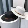 Geniş Memlu Şapkalar Ricygvm Fransız Hasır Şapka Kadınlar Yaz Plajı UV Dirençli Güneş Bayanlar Büyük Çim Kapağı Kemer Tokası Dekorasyonlu Caz