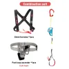 Accessories Srt Rock Climbing Foot Ascender Riser with Pedal Belt Grasp Rope Gear Anti Fall Off Left Right Foot Ascend