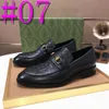 40model Handmade Mens Wending Shoes Oxford Chaussures Black Bleu Véritage en cuir Générat Dossin Dress Chaussures Crocodile Modèle Summer Busine.