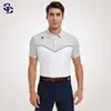 Camisetas masculinas 2024 Wear masculino vestuário esportivo de roupas curtas camisas de pólo respirável seco para homens roupas y240506