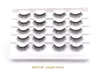 Faux cils fausses cils 10 paires 3d yeux en cachemire cèche naturel extension de maquillage réutilisable doux