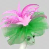 Kentucky Derby Big Fascinator Hut Frauen Hochzeit elegant Feder Pillbox Royal Party Kopfbedeckung Damen Abendkirche Chapeau