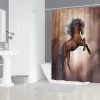 Rideaux rideaux de bain à cheval 3d jeu de bain imprimé set étanché