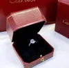 American Mossan Stone Diamond Ring Woman 18K Gold Ring Mossan Diamond Woman stelde voor om echte Diamond Bare Stone8861216 te importeren