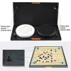 Sets Magnetic Go Game Foldable Weiqi Acrylic Black White Chessman Chess Set For Children Puzzle Chess Board Game Toys Gift