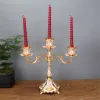 Houders Imuwen Metal Candle Holders Design Candlestick Luxury Tabletop Stand bruiloft centerpieces Candelabra voor huisdecoratie Candelabrum