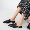 Slippers surdimensionnées Baotou moitié pour les femmes 2024 talons épaiss