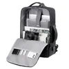 Backpack Mens Business Sacos de viagens multifuncionais expansíveis 40L Capacidade de USB à prova d'água de grande capacidade de 17 "Mochilas de laptop