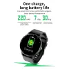 Guarda Sport Orologio da 1.28 pollici Schermo Fashion Smartwatch Tasti cardiaco Sonno ossigeno Monitoraggio da 220 mAh Batteria per le donne uomini