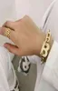 Flashbuy 2020 Nouveau design Gold Color Metal Lettre B Bracelets pour femmes Bracelet de la chaîne de liaison épaisse Bijoux de mode4832293