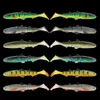 Spinpoler 3D Multisektion Weichköder Shad 16cm22 cm Winter Hecht Fischereiköder -Paddel T Tail Swimbait für Pikeperch CatfishTrout 240506