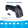 Scanners gratis verzending nieuwe handheld bedrade 1D laser CCD barcode scanner POS 2D Bar Code Scanner -pistool met stand