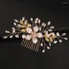 Coix de cheveux à la main à la main Simple Hairpin Rhingestone Personnalité Headwear Women Bride Ornaments Bijouts