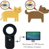 Tarjeta Pet Microchip ID RFID EMID Reader Recargable 134.2kHz Registro de chip de animales Cat Tag FDXB (ISO 11784/11785) Escáner