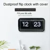 Uhren Flip Digital Clock Tisch Schlafzimmer Wohnzimmer Drehen Sie Seite Moderne Schreibtisch kreative Dekoration Nordisch Staubdicht