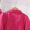 Vestidos de menina vestido crianças meninas 4-7 anos de camisa de manga longa vermelha de mangas compridas