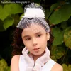 Аксессуары для волос Детская винтажная сетчатая сетка маленькая верхняя шляпа головная ура