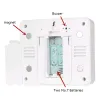 Gagues Termómetro digital inalámbrico Higrómetro digital Interior Temperatura de la estación meteorológica del aler