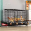 Accessoires 70x51x61cm Ken metalen gaas kip kippenhok kooi dieren doos voor boerderij gevogelte automatische pick -up