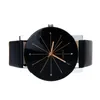 Montre-bracelets les plus vendus des hommes regardés hommes quartz cadran horloge en cuir montre la montre rond