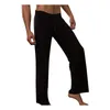 Shorts maschile uomini casual di colore solido color homewear homewear pantaloni da yoga sciolti pantaloni pigiama