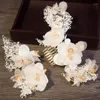Clips de cabello Flower Color clip set de horquilla para mujeres novias diamantes de novia accesorios de boda de novia joya