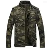 Vestes pour hommes Camouflage Militar Mens Mens Army Coats d'hiver Coton Velvet épais 2024 Bomber Veste M-6XL