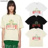 Ropa de diseñador Rhude High End para 24SS Letter de vela de moda