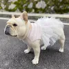 Pug hondenjurk zomer Franse bulldog kleren tutu rok poedel bichon frise schnauzer frenchies kleding jurken huisdierkleding 240429