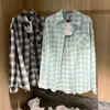 Chemises de chemisiers pour femmes Designer printemps / été Nouveau xiaoxiang à la maison Back Imprimé Green à carrelage