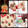 Stitch 12 / 15pcs Christmas Diamond Painting Keychain DIY CARTOON COLAC Candy Diamond Art Mosaic Key Ring Women Bag Pendant Pendant Decor Gift