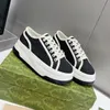 Designer Women Casual Shoes Low Cut High Top High-Sneaker Canvas Tennisskor med hög kvalitet