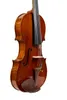 4/4 fatto a mano Stradivarius Violino Violo Clear Flamed Grain Sound con Case