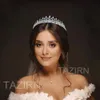 Stirnbänder Hochzeit Braut Prinzessin Diadrieren Kronen Mode Kubikzirkonia süße 16 CZ Festzug Kopfbedecke Zirkon Party Ball Haarzubehör Q240506