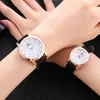 Montre-bracelets Classic Mens Watches Womens Imperproof Diamond Quartz Watch for Men Women Pu Strap Fashion Couple