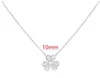 Hot Van Precision S925 Pure Silver Clover Collana Full Diamond Collana Luxury Womens Star Star Collar Catena