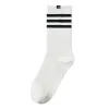 AL Yoga Socks Mujer Striped Casual Cotton Socks Sports Running Joga Wisnanie potu oddychające miękkie skarpetki w połowie rurki dla kobiet