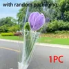 Decorative Flowers Finished Tulip Handmade Twisted Stick Hand-knitted Fake Crochet Bouquet Wedding Party Home Decorations