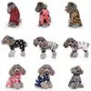 Dog Winter Pajamas Pomeranian Overalls Halloween Print Warm Jumpsuits for Small Puppy Clothes Dogs Chihuahua 240429