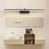 Specchio a Wall Lampade a led da bagno Waterproof White Black Black Flat Lighting